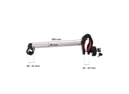 Arm/rammeholder til sykkelstativ for tilhengerfeste, lang, 29 cm - reservedel