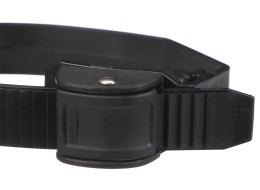 Hurtigspennende stropp for sykkelstativ på tilhengerfeste, lengde 38 cm, svart - reservedel