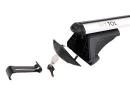 Aluminium tverrbjelke med lås ROOF RACK IN PRO, 120 cm, lastekapasitet 90 kg