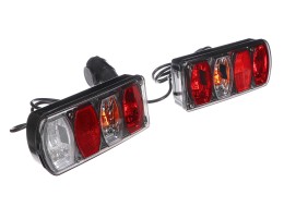 Sett med lamper med kabel og 13-pins plugg for sykkelstativ E-BIKE PREMIUM - reservedel