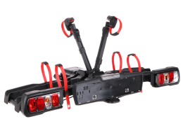 Sykkelstativ for tilhengerfeste E-BIKE 2 PREMIUM - 2 elsykler, lastekapasitet 60 kg, sammenleggbart