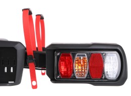 Sykkelstativ for tilhengerfeste E-BIKE 2 PREMIUM - 2 elsykler, lastekapasitet 60 kg, sammenleggbart