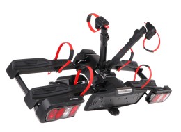 Sykkelstativ for tilhengerfeste E-BIKE 2 PREMIUM - 2 elsykler, lastekapasitet 60 kg, sammenleggbart