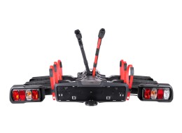 Sykkelstativ for tilhengerfeste E-BIKE 3 PREMIUM - 3 elsykler, lastekapasitet 60 kg, sammenleggbart