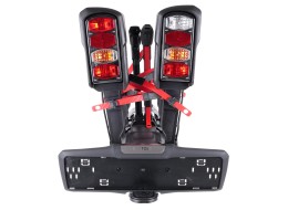 Sykkelstativ for tilhengerfeste E-BIKE 3 PREMIUM - 3 elsykler, lastekapasitet 60 kg, sammenleggbart