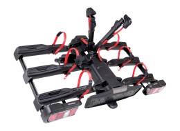 Sykkelstativ for tilhengerfeste E-BIKE 3 PREMIUM - 3 elsykler, lastekapasitet 60 kg, sammenleggbart