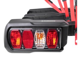 Sykkelstativ for tilhengerfeste E-BIKE 3 PREMIUM - 3 elsykler, lastekapasitet 60 kg, sammenleggbart