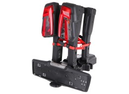 Sykkelstativ for tilhengerfeste E-BIKE 2 PRO - 2 elsykler, lastekapasitet 60 kg, sammenleggbart