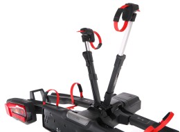 Sykkelstativ for tilhengerfeste E-BIKE 2 PRO - 2 elsykler, lastekapasitet 60 kg, sammenleggbart