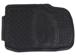 Universelle gummibilmatter CAR MAT UNI SET 3, komplett, 4 stk