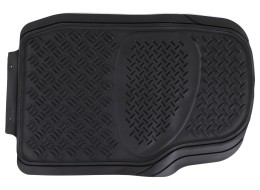 Universelle gummibilmatter CAR MAT UNI SET 3, komplett, 4 stk
