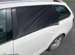 Solskjerm for bilens sidevindu / dørtrekk CAR SUNSHADE SET 1, str. S, 2 stk