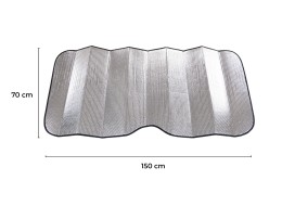 Solskjerm til frontrute CAR SUNSHADE PRO 6, 150 x 70 cm