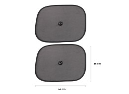 Solskjerm med sugekopp til sidevindu CAR SUNSHADE SET 7, 44 x 36 cm, 2 stk