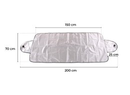 Beskyttelsesdeksel mot frost, snø og sol CAR SNOW COVER 2, 200 x 70 cm