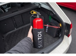 Holder for 1 kg brannslukker til bil med borrelås CAR FIRE 1
