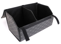 Bagasjeromsorganisator CAR COMPACT ELEGANT L, 2 rom, sammenleggbar, med lokk