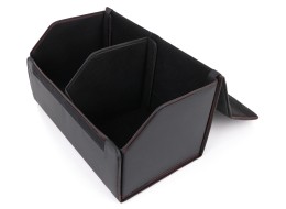 Bagasjeromsorganisator CAR COMPACT LEATHER L, 2 rom, sammenleggbar, med lokk