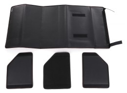 Bagasjeromsorganisator CAR COMPACT LEATHER L, 2 rom, sammenleggbar, med lokk