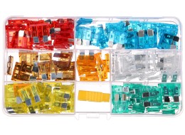 Sett med bilblad-sikringer MECHANIC FUSE SET 1, 5-30A, 120 stk