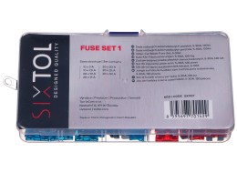Sett med bilblad-sikringer MECHANIC FUSE SET 1, 5-30A, 120 stk