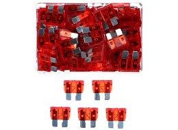 Sett med bladformede sikringer MECHANIC FUSE SET 10A, 100 stk
