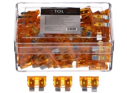 Sett med blad-sikringer for bil MECHANIC FUSE SET 5A, 100 stk