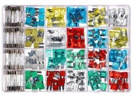 Sett med blad- og glassikringer for bil MECHANIC FUSE SET 215