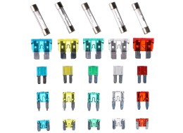Sett med blad- og glassikringer for bil MECHANIC FUSE SET 215