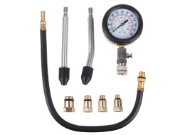 Sett for kompresjonstesting av bensinmotorer MECHANIC ENGINE TESTER 8, 0-20 bar, 8 stk