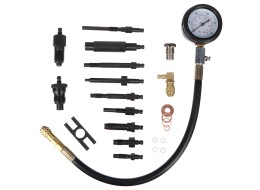 Sett for testing av kompresjon i dieselmotorer MECHANIC ENGINE TESTER 23, 0-70 bar, 23 deler