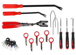 Multifunksjonelt sett for demontering av polstring og interiør MECHANIC TRIM SET 38, 38 deler