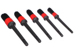 Sett med myke presisjonsbørster for bilrengjøring CAR DETAILING BRUSH 5 SOFT, 5 deler