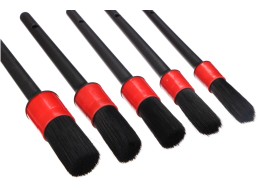 Sett med myke presisjonsbørster for bilrengjøring CAR DETAILING BRUSH 5 SOFT, 5 deler