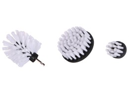 Sett med børster til drill for bilrengjøring CAR DETAILING DRILL BRUSH 3 SOFT, 3 stk