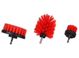 Sett med børster til drill for bilrengjøring CAR DETAILING DRILL BRUSH 3 MEDIUM, 3 stk