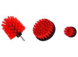 Sett med børster til drill for bilrengjøring CAR DETAILING DRILL BRUSH 3 MEDIUM, 3 stk