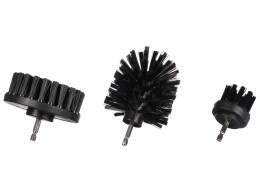 Sett med børster til drill for bilrengjøring CAR DETAILING DRILL BRUSH 3 HARD, 3 stk