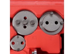 Pneumatisk presse for bremsekolber MECHANIC BRAKE SET PNEU 23, sett 23 stk