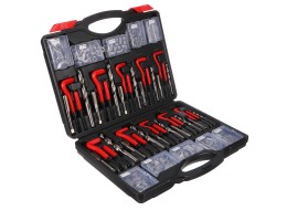 Sett for gjengereparasjon MECHANIC THREAD SET 261, M5 - M12, 1/4UNC-1/2UNC, 261 stk
