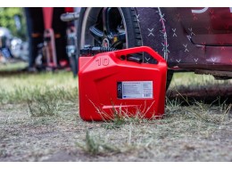 Plastkanystr MECHANIC FUEL CANISTER RED 10L, rød