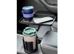 Multifunksjonell utvider til bilens koppholder med brett CAR CUP HOLDER 8