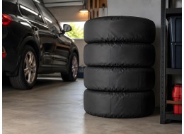 Beskyttelsesdeksler for dekk CAR TIRE COVER BASIC XL, maks. diameter 70 x 35 cm, 4 stk