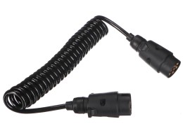 Spiral tilkoblingskabel for tilhengerkontakt TRAILER CABLE 3, 7-7-pin, 3 m