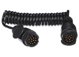 Spiral tilkoblingskabel for tilhengerkontakt TRAILER CABLE 4, 13-13-pin, 3 m