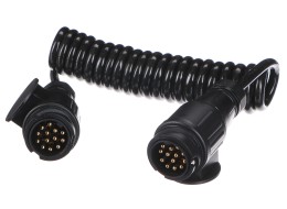 Spiral tilkoblingskabel for tilhengerkontakt TRAILER CABLE 4, 13-13-pin, 3 m