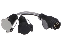 Kabelreduksjon for tilhengerplugg TRAILER CABLE 6, fra 13-pin til 7-pin N+S, 35 cm