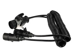 Sammenkoblingsspiraladapter 15pin til 2×7pin plugg (S+N) TRAILER CABLE 9, 24V, 3,5m