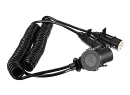 Sammenkoblingsspiraladapter 15pin til 2×7pin plugg (S+N) TRAILER CABLE 9, 24V, 3,5m