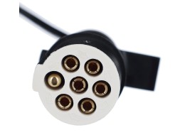 Sammenkoblings spiralkabel 7pin type S TRAILER CABLE 10, plastplugg, 24V, 3,5m